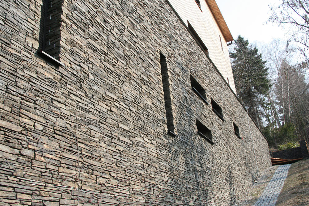 Obkladový kámen TVD Štípaná břidlice Dakota 20×10 Rohovka