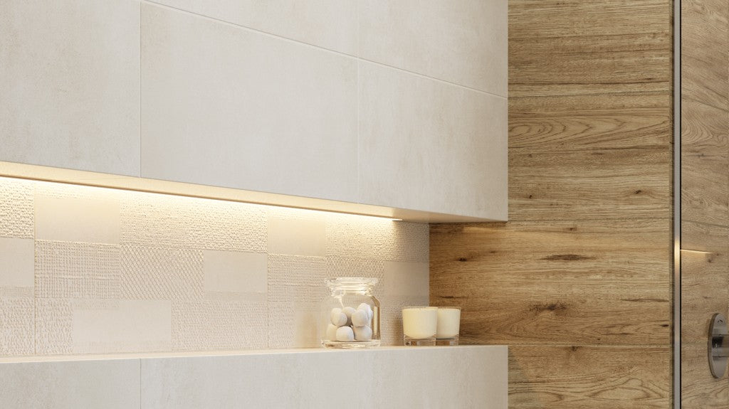 Dekor Oregon Cream Relief 25x75
