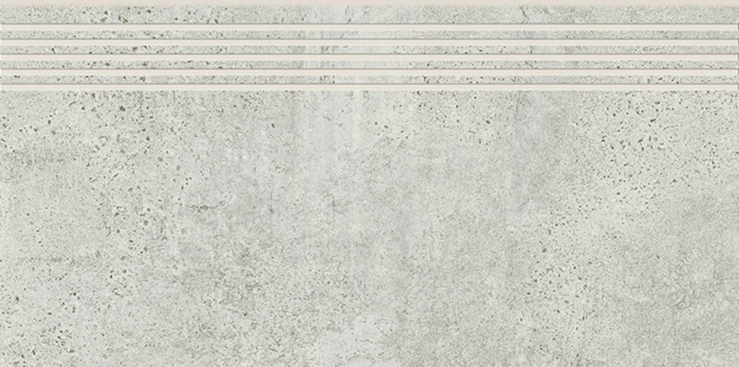 Dlažba Newstone Light Grey Schodovka 30x60