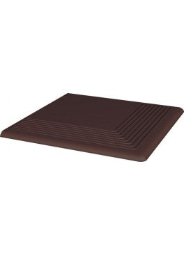 Schodovka Rohová Klinker Natural Brown 30x30
