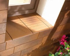 Schodovka Semír Klinker Beige Rohová 33x33