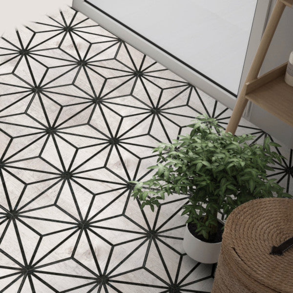 Dlažba Tribeca Hex Brown 22x25