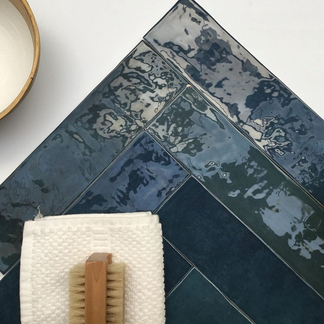 Obklad Atelier Retro Marine Bleu 6,2×25