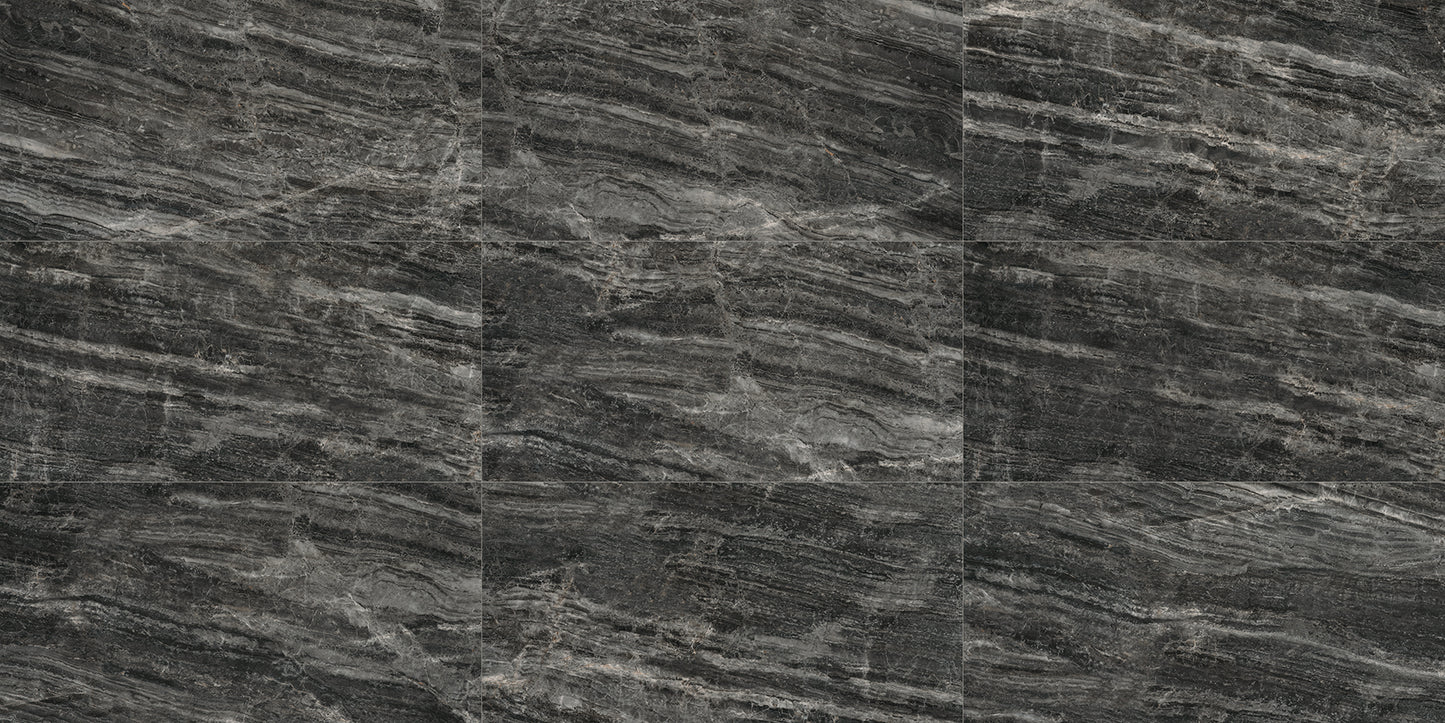 Dlažba Cosmic mramor rektifikovaná black 60x120 lesk