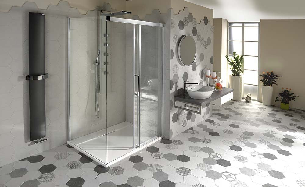 Hexagon Cement Black 17,5x20