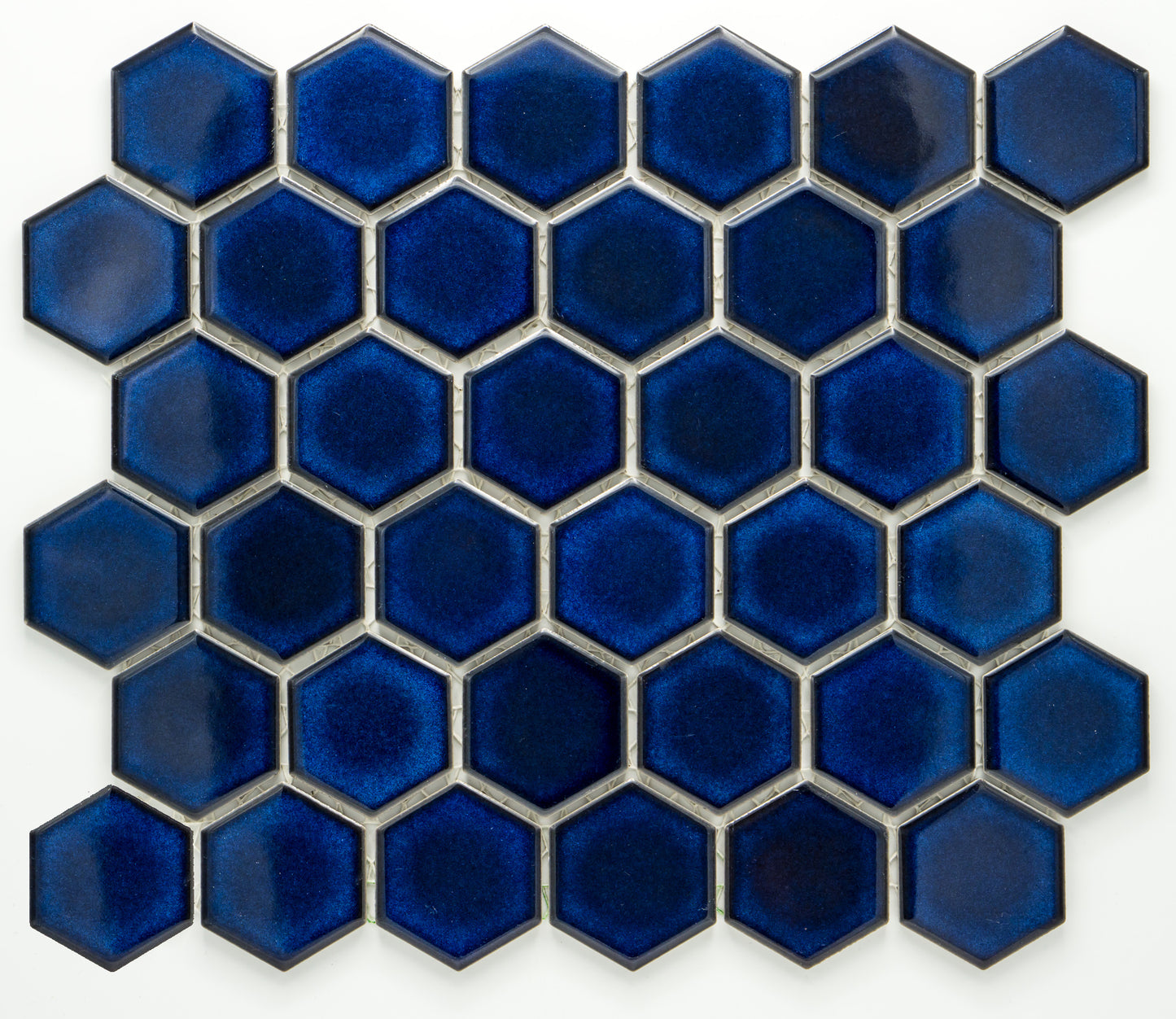 Mozaika Hexagon H HXL BL 10 kobaltová 5,1x5,9 lesk