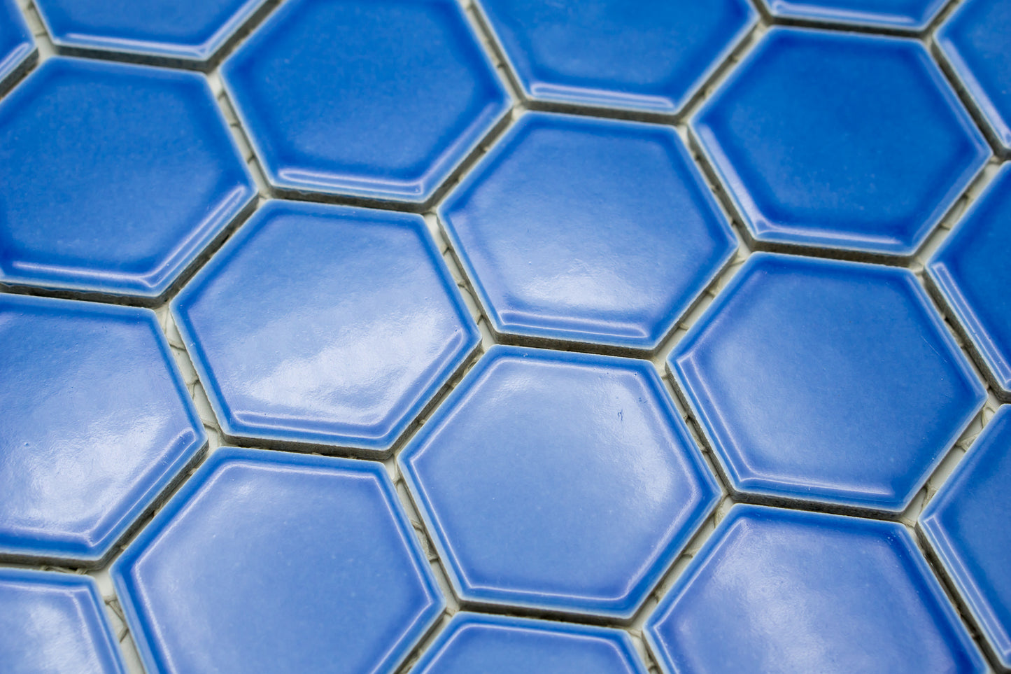Mozaika Hexagon H HXL 6471 modrá 5,1x5,9 lesk
