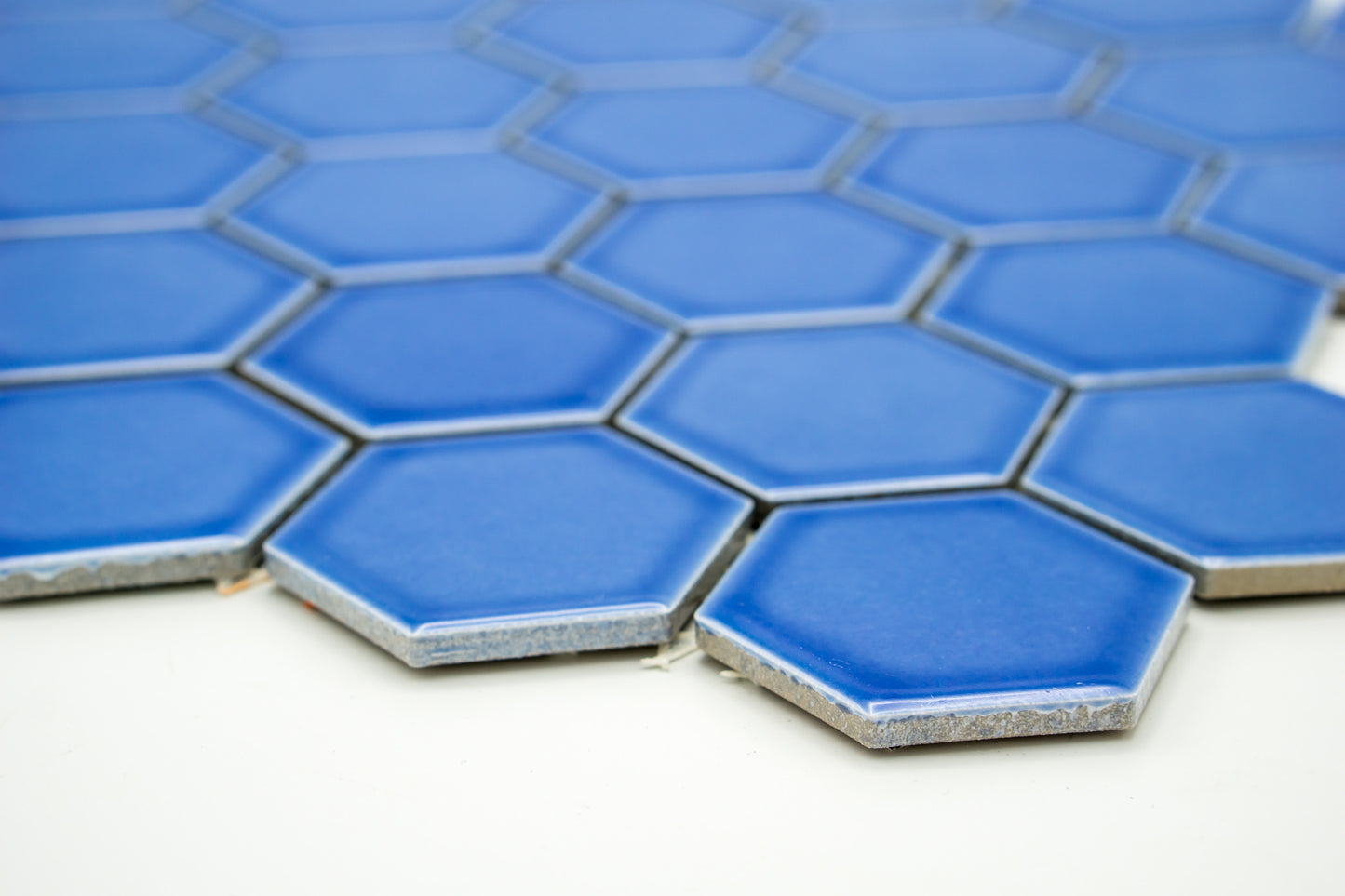 Mozaika Hexagon H HXL 6471 modrá 5,1x5,9 lesk