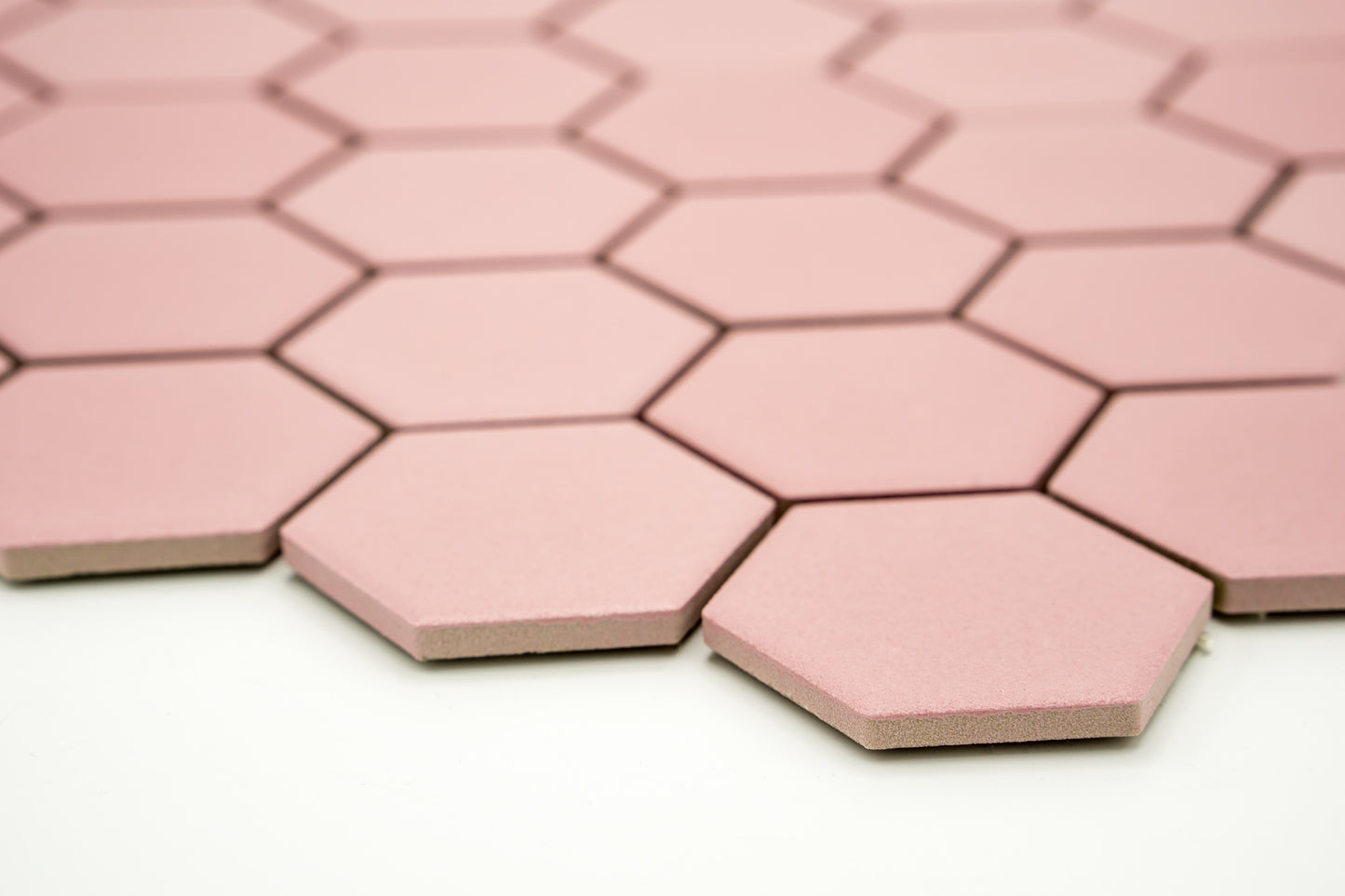 Mozaika Hexagon H HXLA 52 růžová 5,1x5,9 protiskluz mat