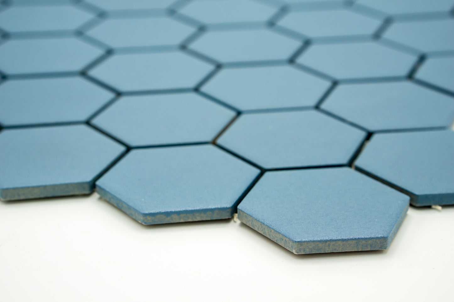 Mozaika Hexagon H HXLA 53 modrá 5,1x5,9 protiskluz mat