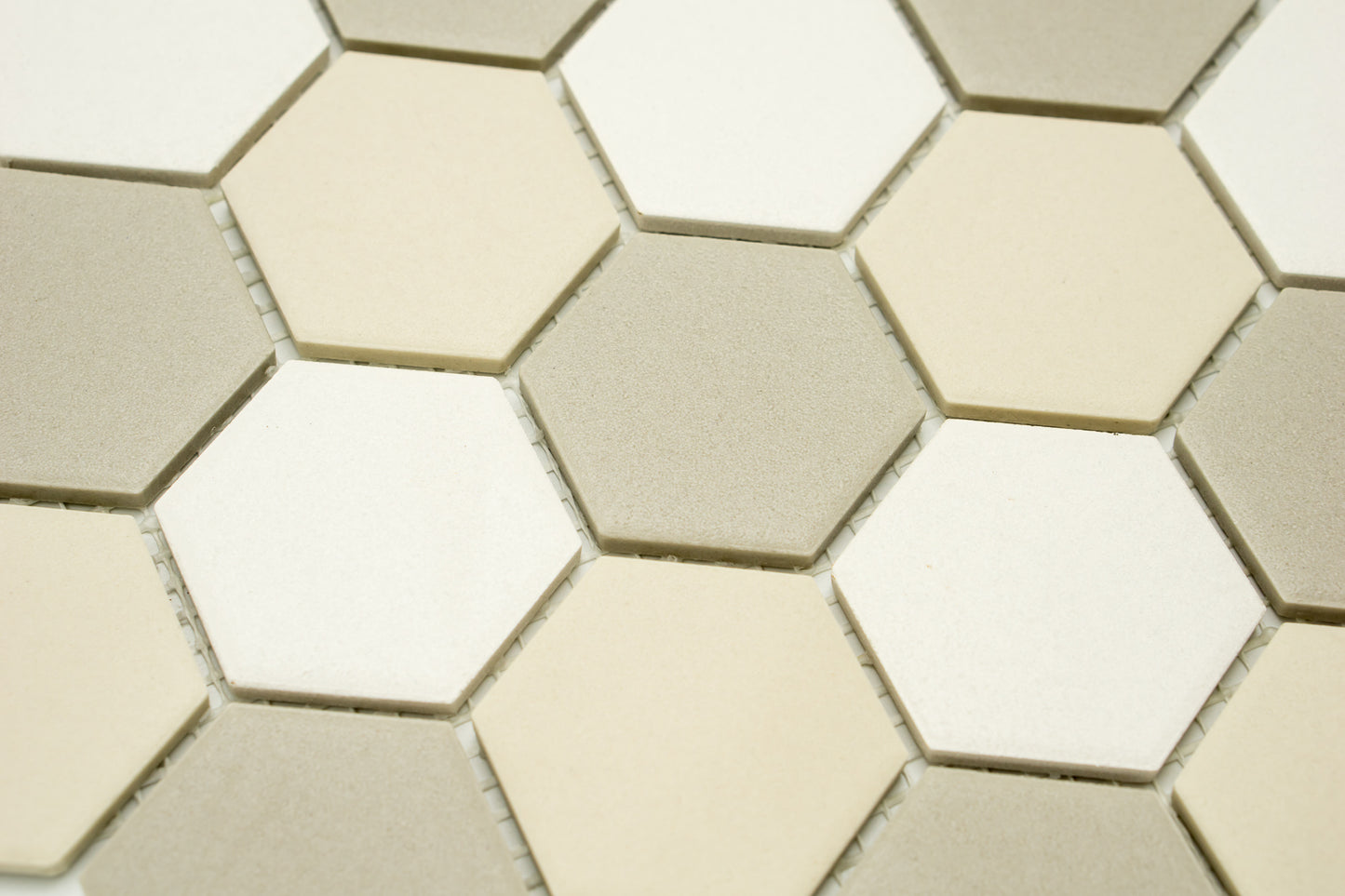 Mozaika Hexagon H GI HX140 béžová mix 5,1x5,9 mat