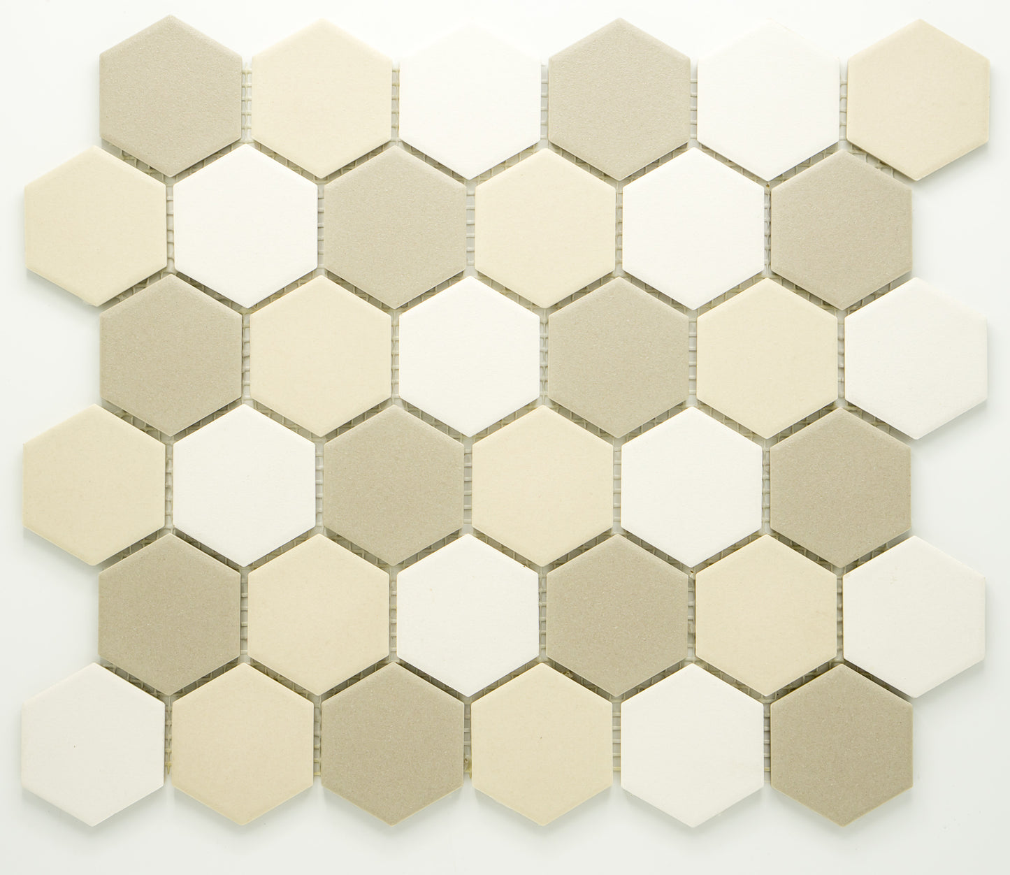 Mozaika Hexagon H GI HX140 béžová mix 5,1x5,9 mat