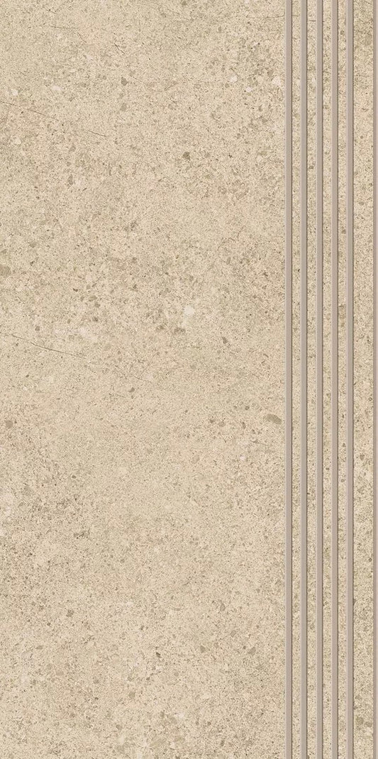 Dlažba Authority Beige Mat Schodovka 29,8x59,8