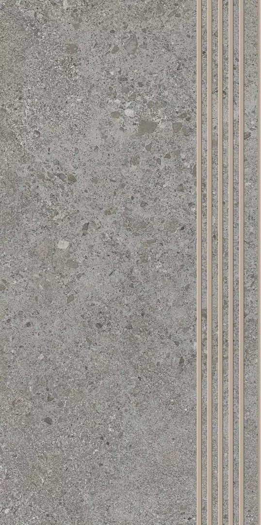 Dlažba Authority Grey Mat Schodovka 29,8x59,8