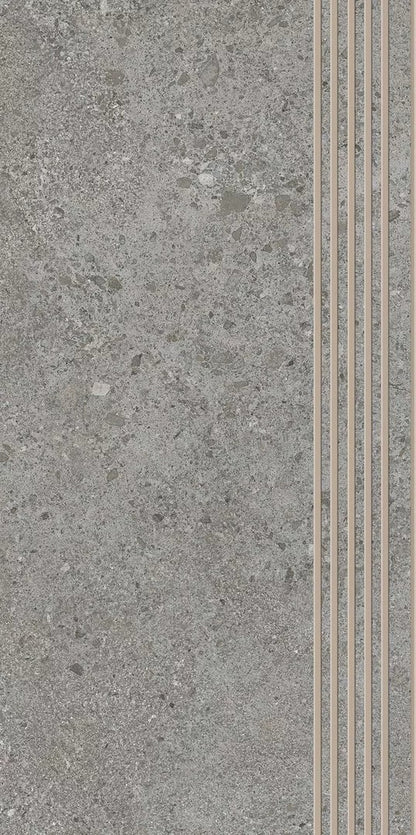 Dlažba Authority Grey Mat Schodovka 29,8x59,8