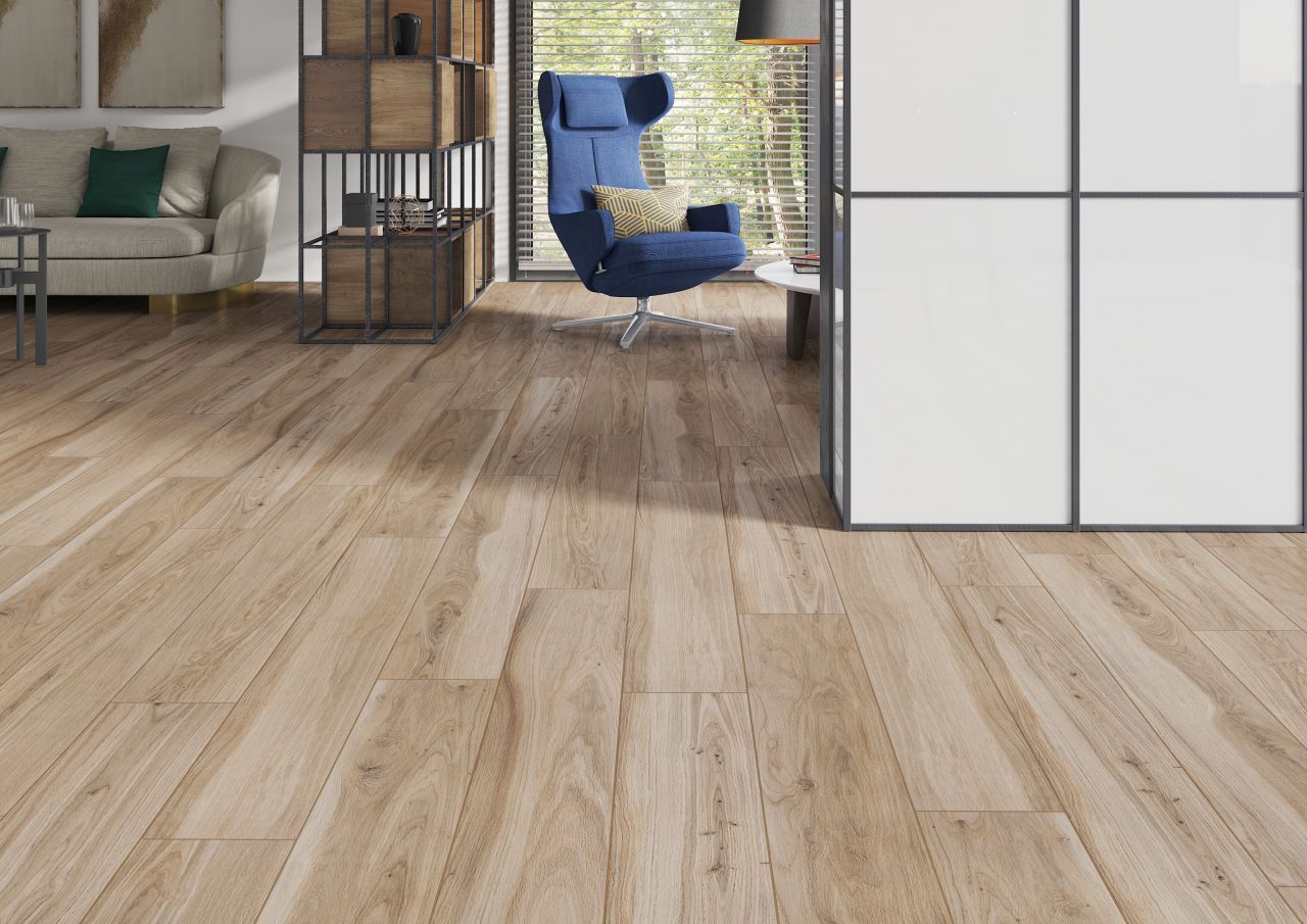 Dlažba Acero Sabbia 19,3x120,2 Rektifikovaná
