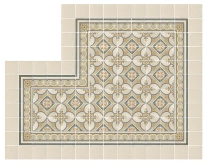 Dlažba Caprice Burgundy Corner 20 x 20