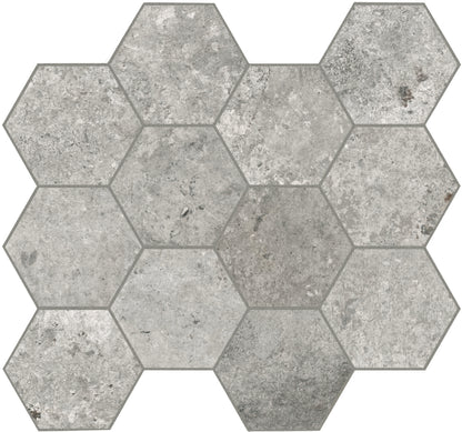 Dlažba Debris cinder hexagon 30x34