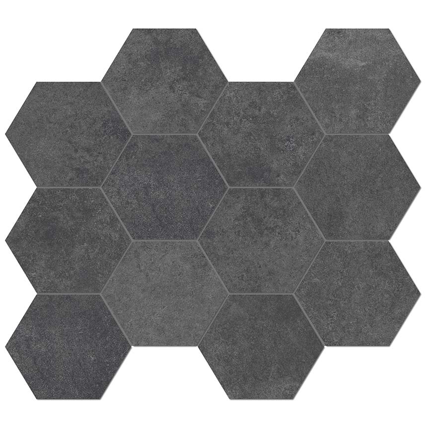 Obklad Heritage Carbon hexagon 30x34