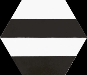 Dlažba Porto Capri Black Hex. 22x25