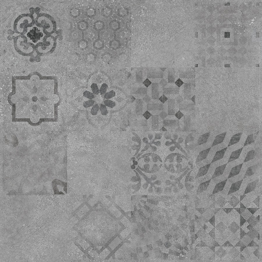 Dlažba Solid dekor šedý 60x60 DAK63486
