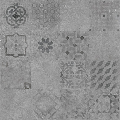 Dlažba Solid dekor šedý 60x60 DAK63486