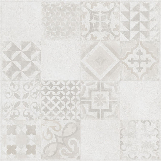 Dlažba Solid dekor bílý 60x60 DAK63485
