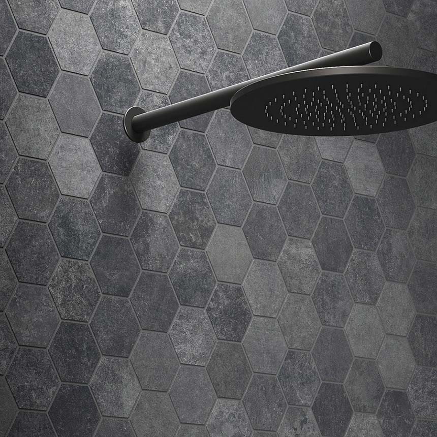 Obklad Heritage Carbon hexagon 30x34