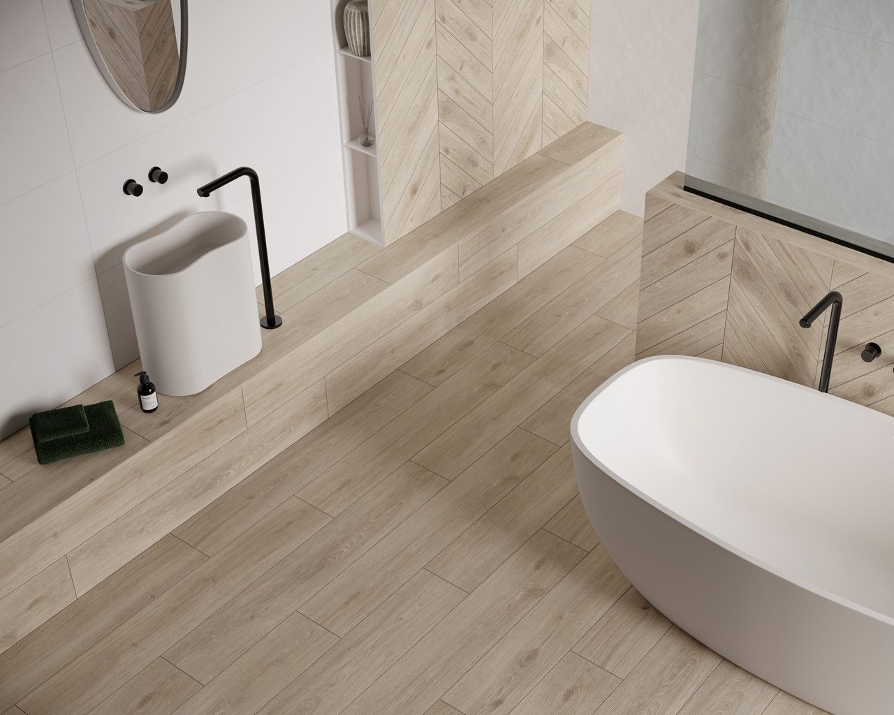 Dlažba Heartwood honey gres str. mat 19,8x179,8