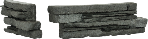 Kámen Považan Černý Krajovka 6,7 x 20,5 x 11,5
