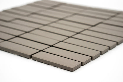 Mozaika Brick neglazovaná šedá mat B06R GI 7004