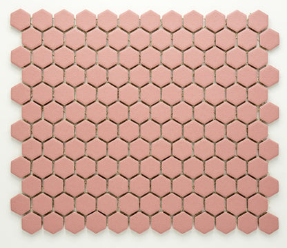 Mozaika Hexagon H HXA 22 růžová 2,3x2,6 mat protiskluz