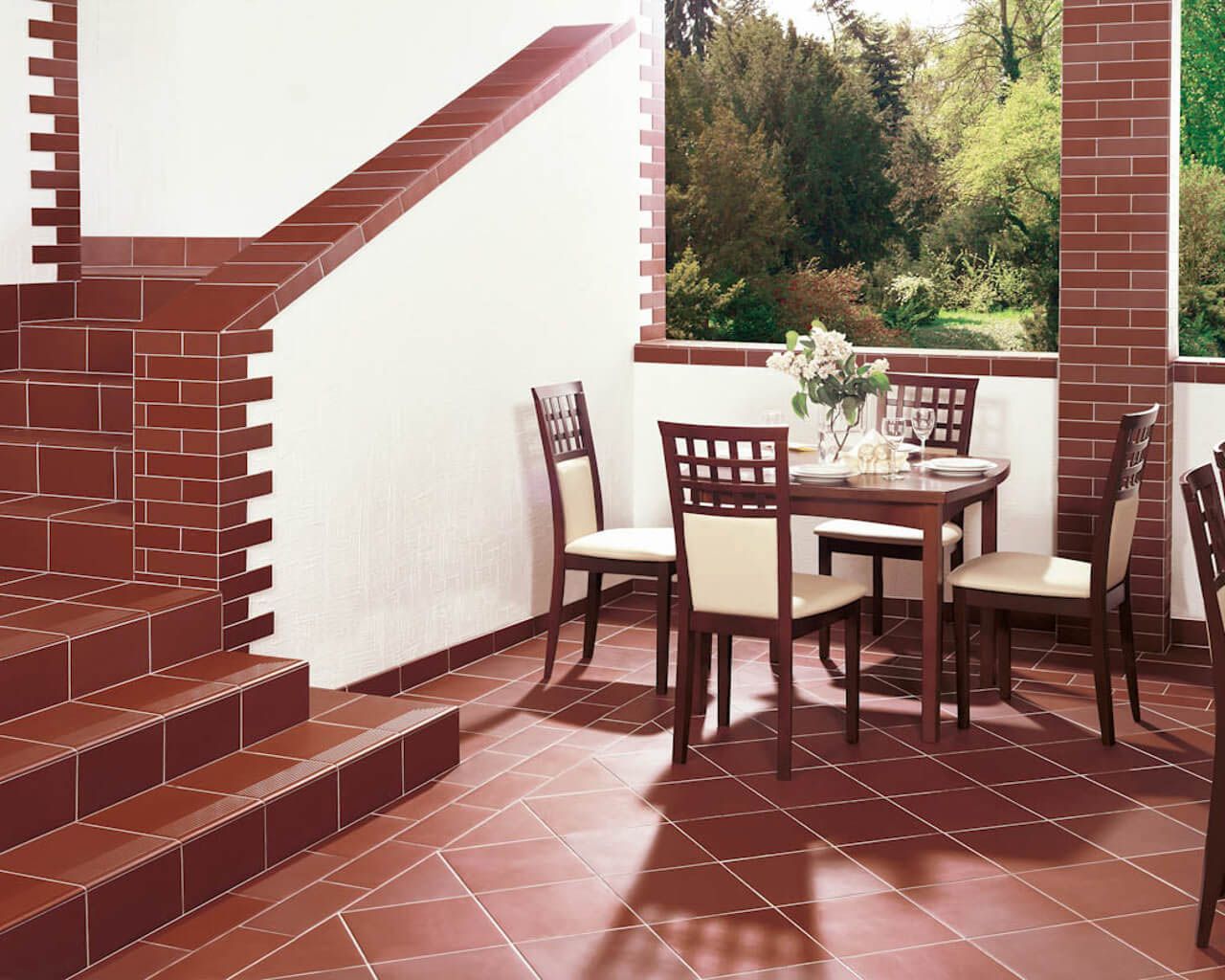 Schodovka Rohová Klinker Natural Brown Duro 30x30