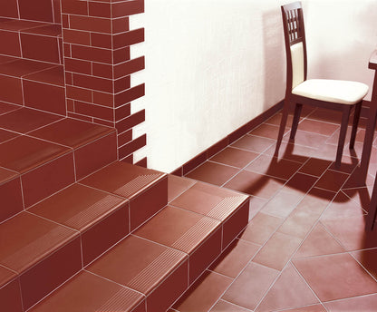 Schodovka Rohová Klinker Natural Brown 30x30