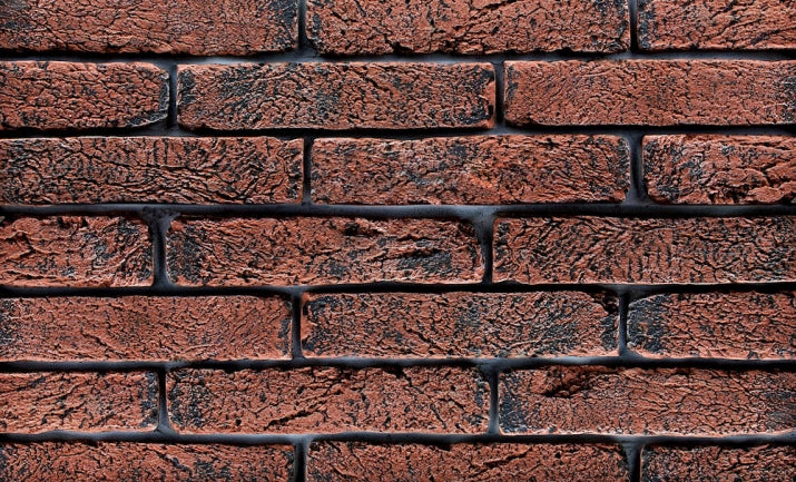 Obkladový pásek cihlový OBR Cihla tmavá 6,5×29 Rohovka