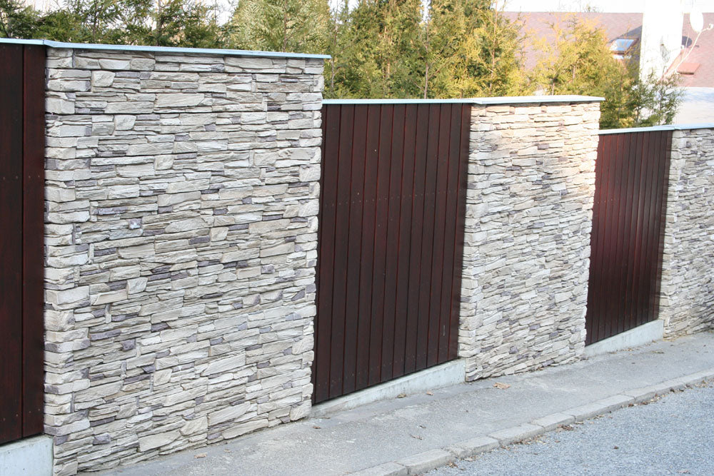 Obkladový kámen TVD Štípaná břidlice Shale bílý 20×10 Rohovka