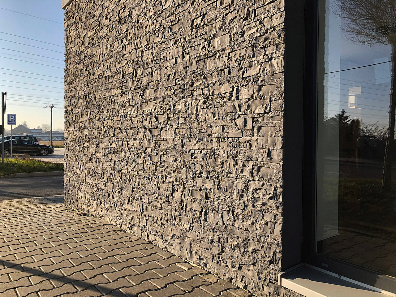 Obkladový kámen BSL Lámaný mramor Hannover 11,6×21,5 Rohovka