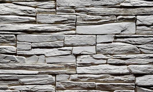 Obkladový kámen TVD Štípaná břidlice Shale bílý 20×10 Rohovka