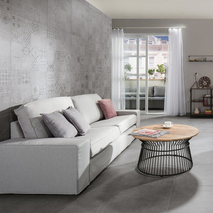 Dlažba Solid dekor bílý 60x60 DAK63485