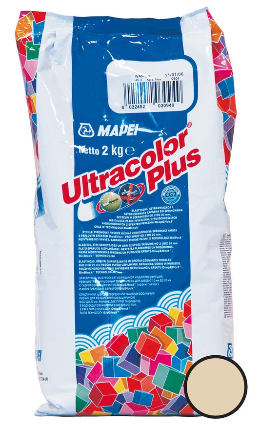 Spárovací hmota Mapei Ultracolor Plus Béžová 2 kg MAPU2132