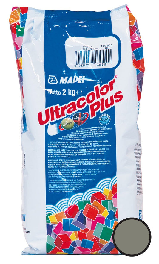 Spárovací hmota Mapei Ultracolor Plus Cementově šedá 2 kg MAPU2113