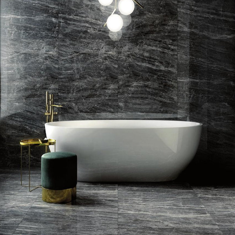 Dlažba Cosmic mramor rektifikovaná grey 60x60 lesk