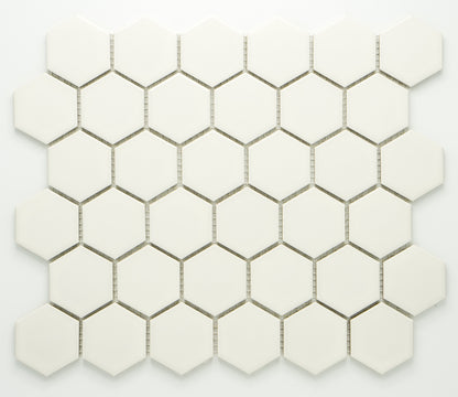 Mozaika Hexagon H HXLA 51 bílá 5,1x5,9 protiskluz mat