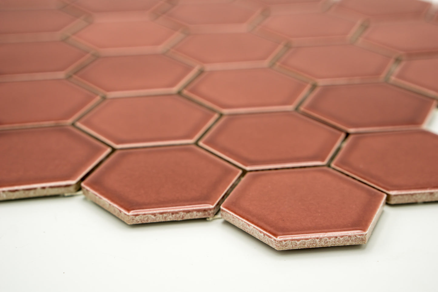 Mozaika Hexagon H HXL 5532 vínová 5,1x5,9 lesk